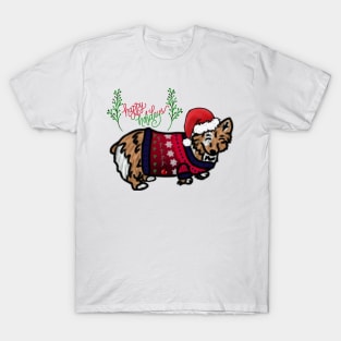 Happy holidays Corgi T-Shirt